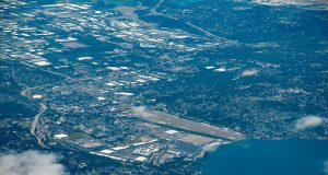 Aerial view of Renton, WA